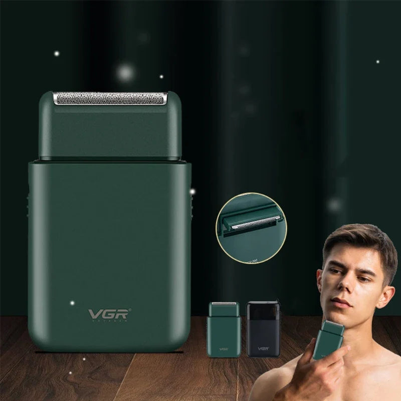 Electric Razor for Men Washable USB Rechargeable Cordless Foil Shaver with Pop-Up Beard Trimmer Multifunction Portable Travel