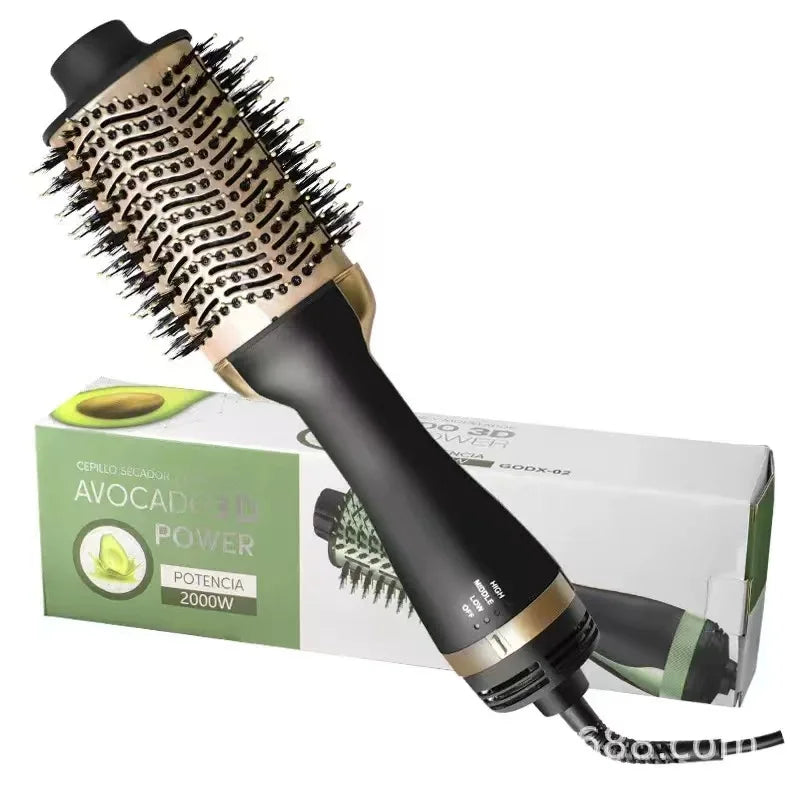 Four-in-one hot air brush; multi-functional lazy hairdryer; negative ion curling iron; hair beauty straightening combhair curler