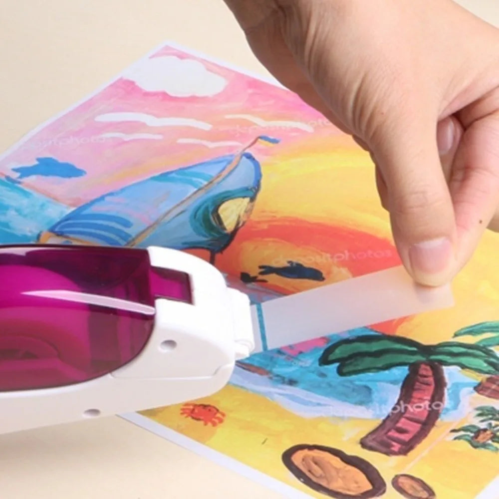 Portable 19mm Tape Cutter Automatic Sealing Packaging Mini Tape Machine Mini Automatic Tape Dispenser Office Use