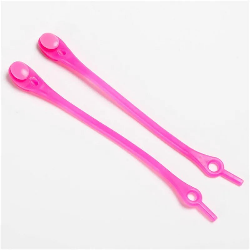 12pcs Silicone Shoelaces Round Elastic Shoe Laces Safty No Tie Shoelace For Men Women children All Sneakers Fit Strap Shoe Laces