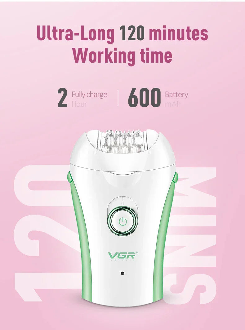 VGR 705 Epilator Professional Epilator Hair Remover Rechargeable Hair Remover Women Hair Remover Portable Electric Epilator