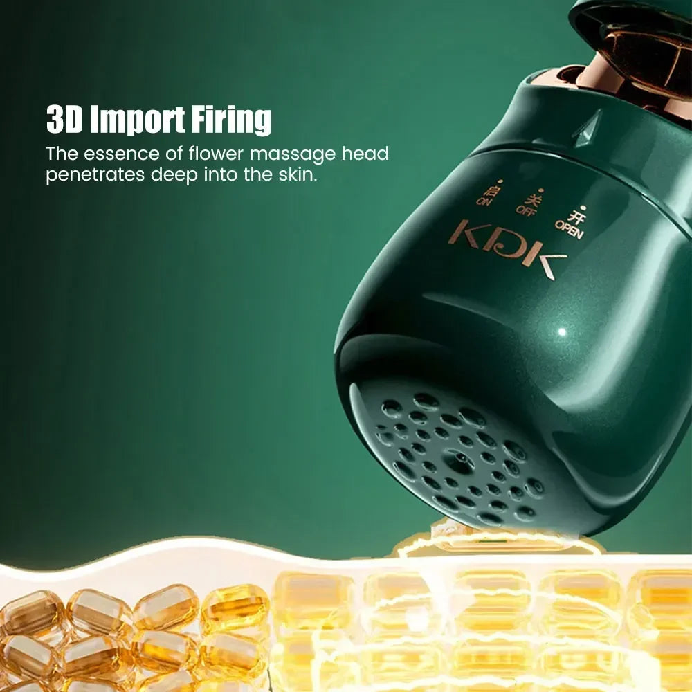 3-in-1 EMS Facial Lifting Device - Skin Tightening Wrinkle Reduction & Anti-Aging for Neck/Eye/Face Care Massage Roller