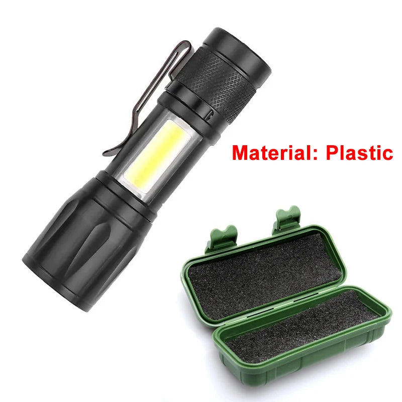 1/2/4/8pcs Rechargeable Led Flashlight Powerful Flash Light Adjustable Brightness Zoomable Flashlights With Built-in Battery