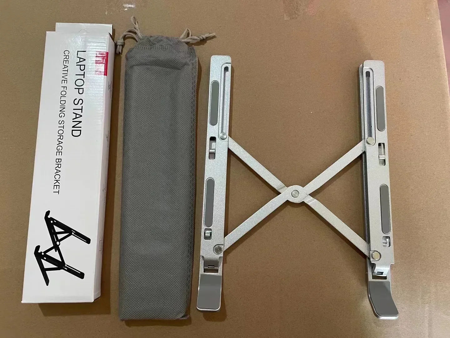 Free Shipping Laptop Stand Aluminum Alloy Computer Desktop Tablet Stand  Folding And Lifting Portable Heat Dissipation Bracket