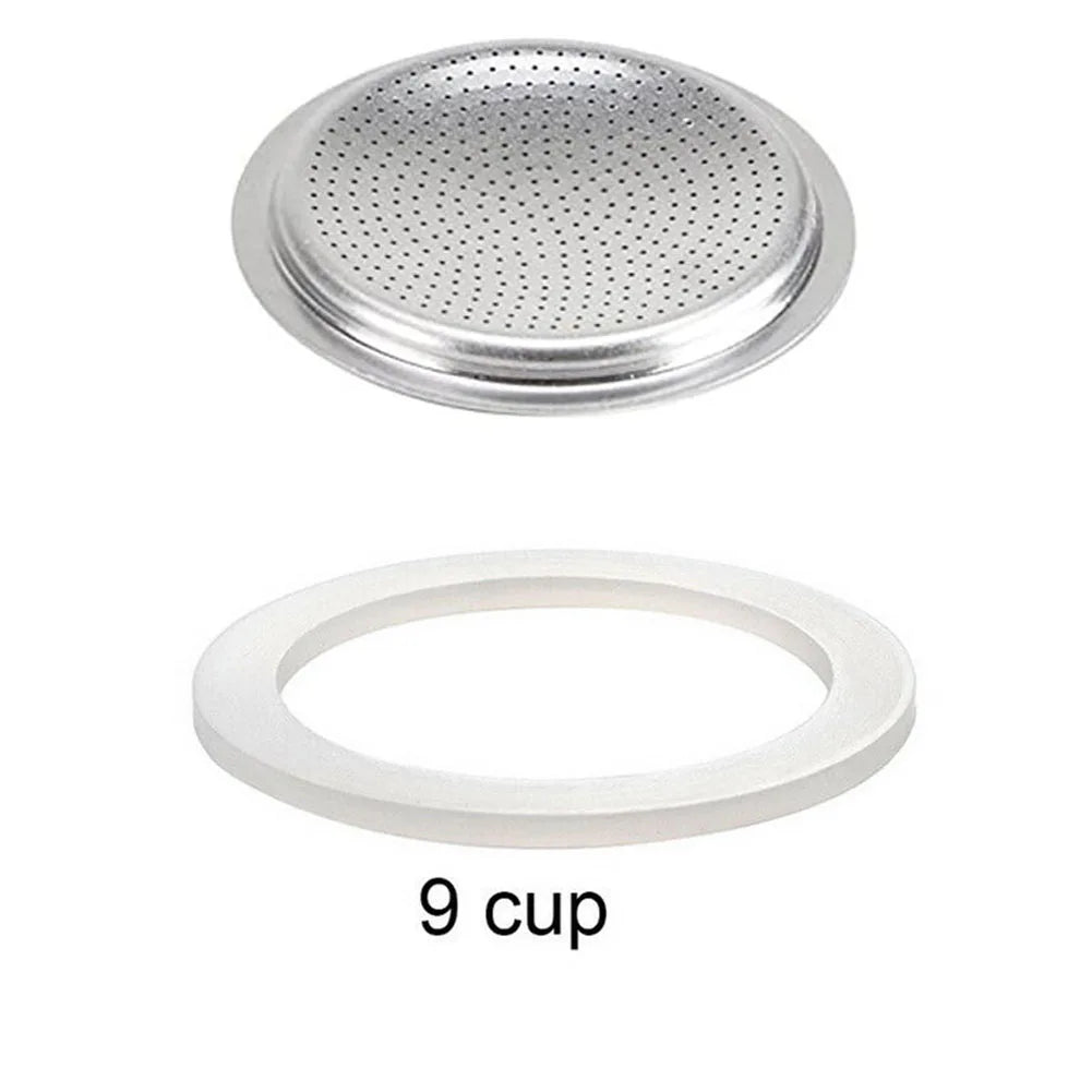 Coffee Rubber Ring Gasket Set Flexible Washer Gasket Ring Replacenent For Cups Moka Pot Espresso Coffee Makers Parts