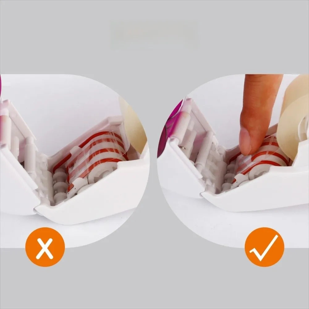 Portable 19mm Tape Cutter Automatic Sealing Packaging Mini Tape Machine Mini Automatic Tape Dispenser Office Use