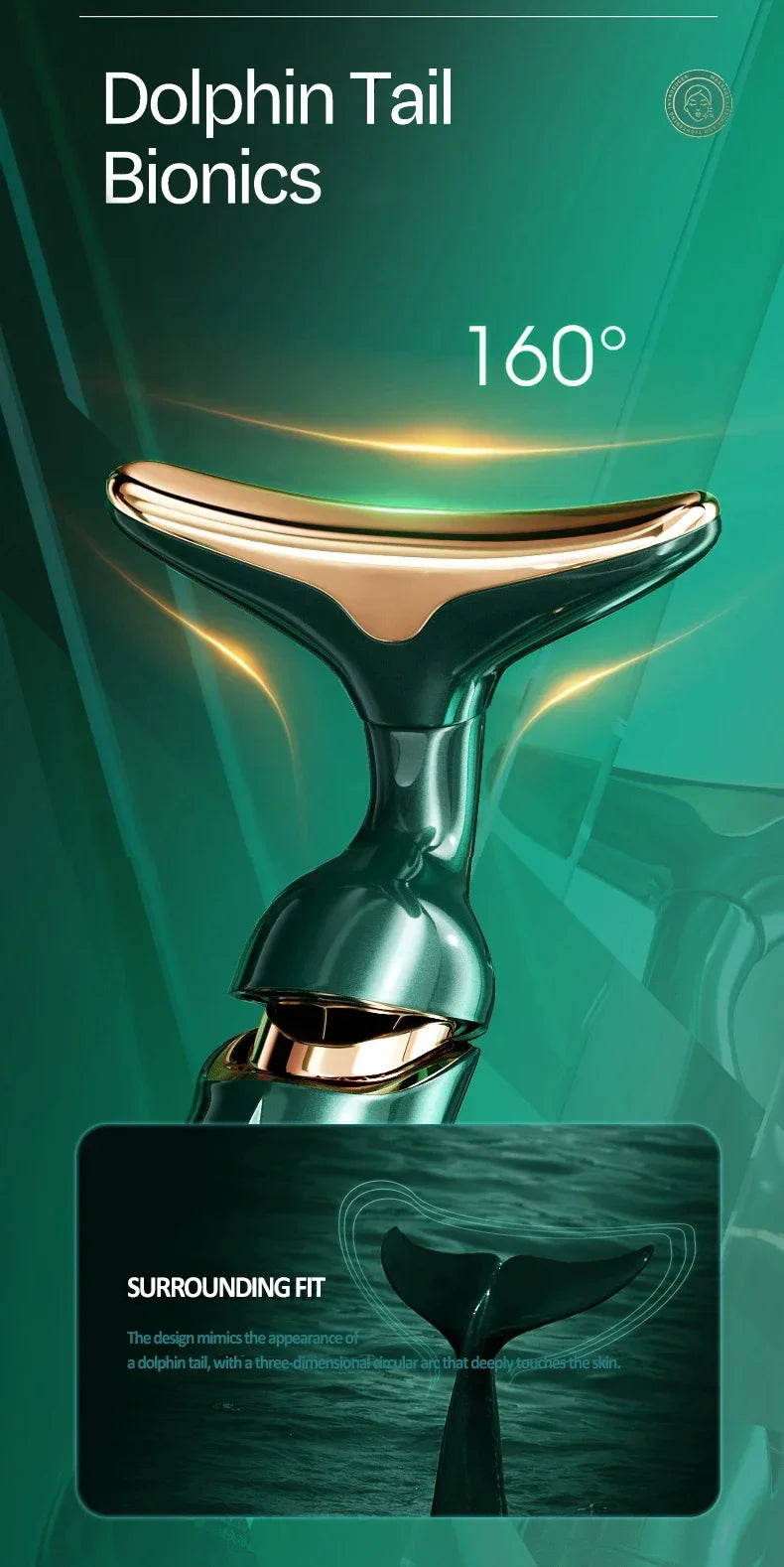 3-in-1 EMS Facial Lifting Device - Skin Tightening Wrinkle Reduction & Anti-Aging for Neck/Eye/Face Care Massage Roller