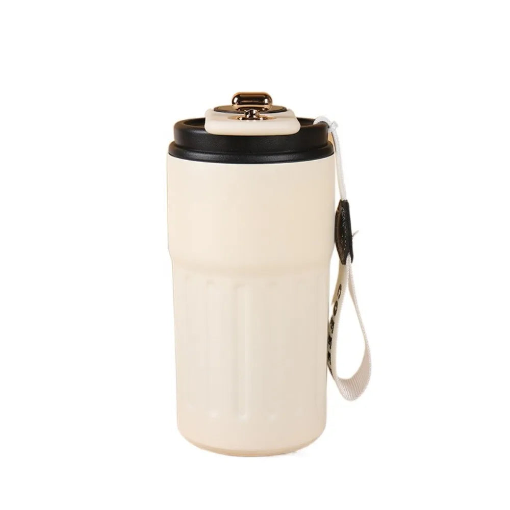 Gift 450ML Thermal Water Bottle Portable Large Capacity Coffee Thermos Cup Digital Intelligent Drinking Bottle Kitchen Supplies