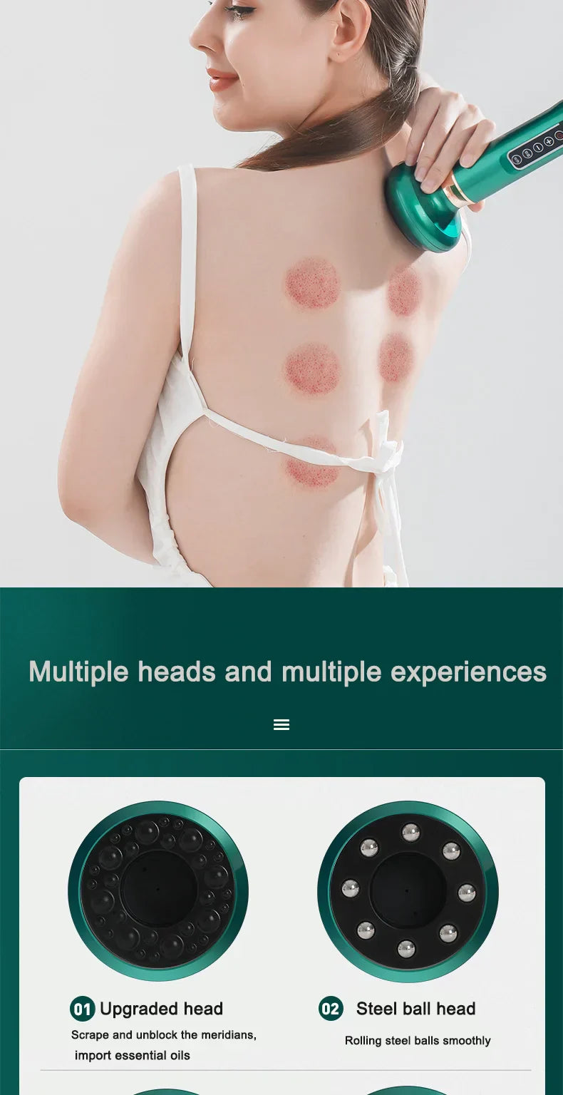 Electric multi-functional heating meridian dredging and absorbing device intelligent negative pressure heat compressor