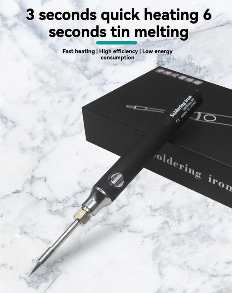 USB Soldering Iron Wireless Charging Electric Solder Iron 5V 8W Fast Charging Lithium Rechargeable Portable Repair Welding Tools