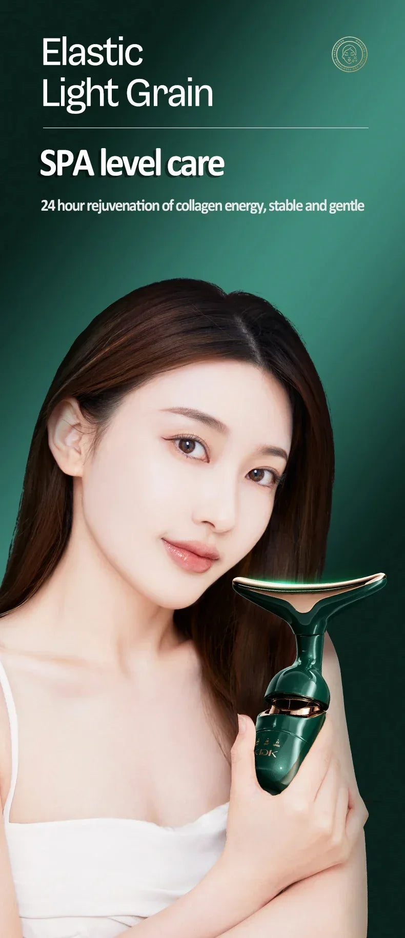 3-in-1 EMS Facial Lifting Device - Skin Tightening Wrinkle Reduction & Anti-Aging for Neck/Eye/Face Care Massage Roller