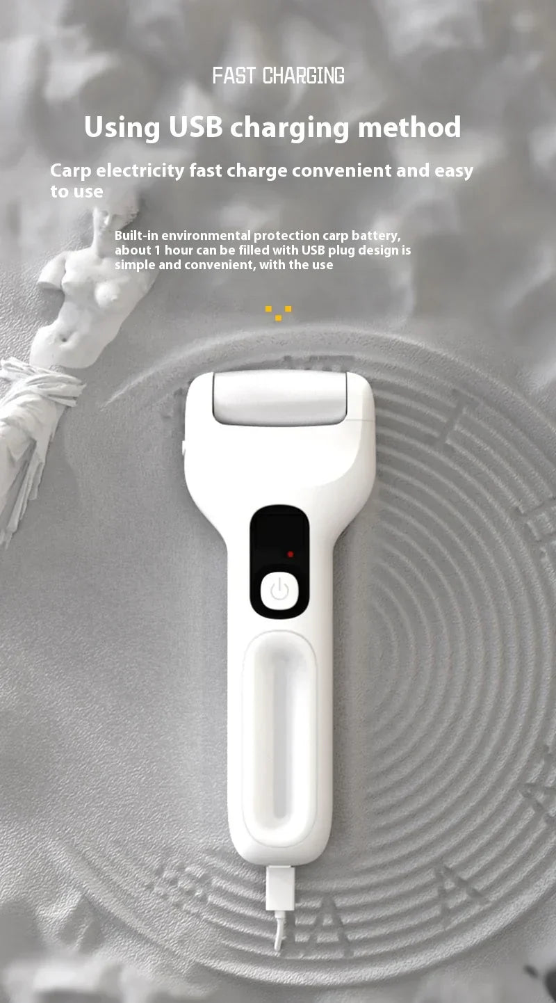 Electric foot grinder, rechargeable foot repair tool, dead skin and calluses polishing machine, exfoliating polishing machine