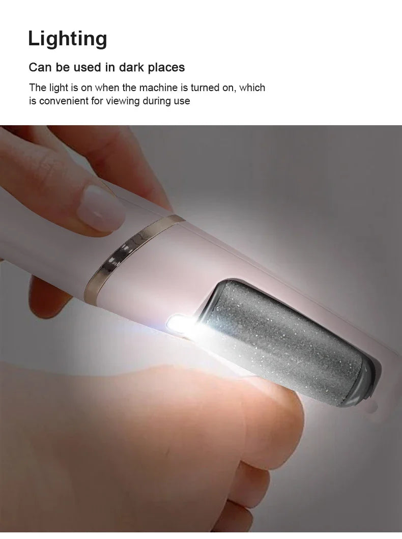 Rechargeable  Electric Callus Remover for Feet 、Portable Foot Callus Remover Waterproof Profess Pedicure Foot File Pedicure Tool