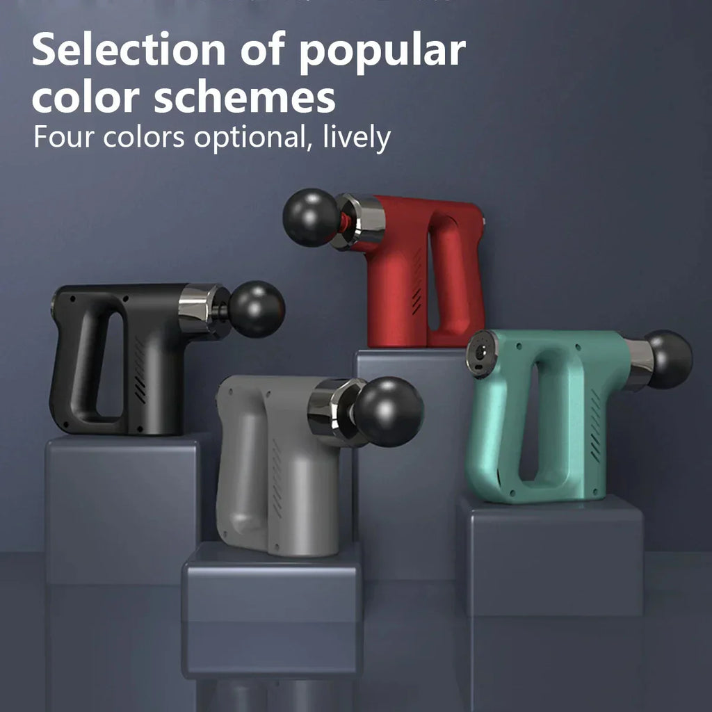 Smart High Frequency Massage Gun Electric Deep Tissue Muscle Relax Body Massager for Fitness Recovery Fascia Therapy