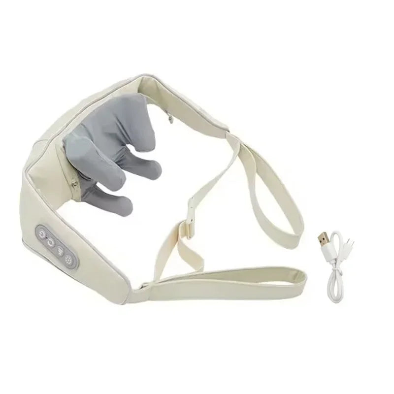 Electric Neck Massager Wireless health care Neck Shoulder Kneading 3D Massage Pillow Cervical Back Muscle Relaxing Massage Shawl