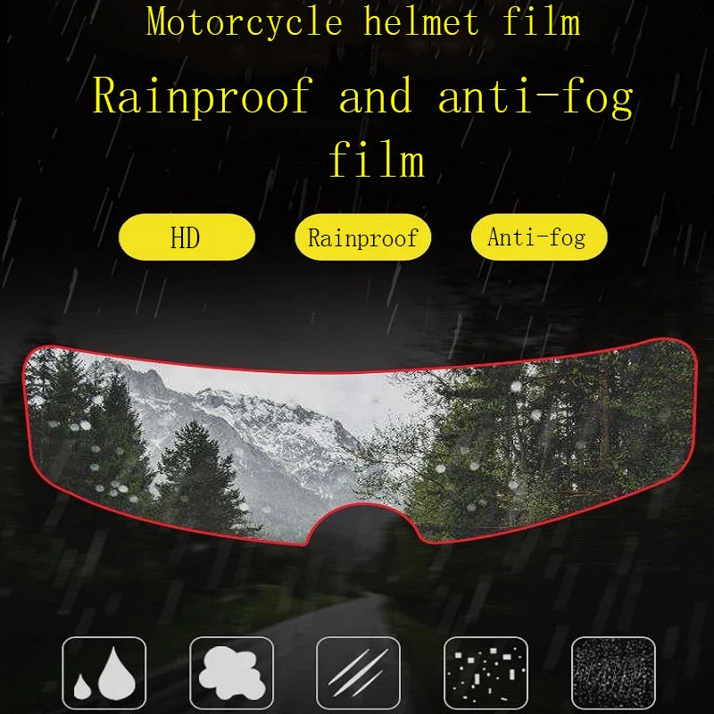 Motorcycle Helmet Rainproof Anti-fog Film Durable Nano For Helmet Motorcycle Full Face Pinlock Axxis Helmet