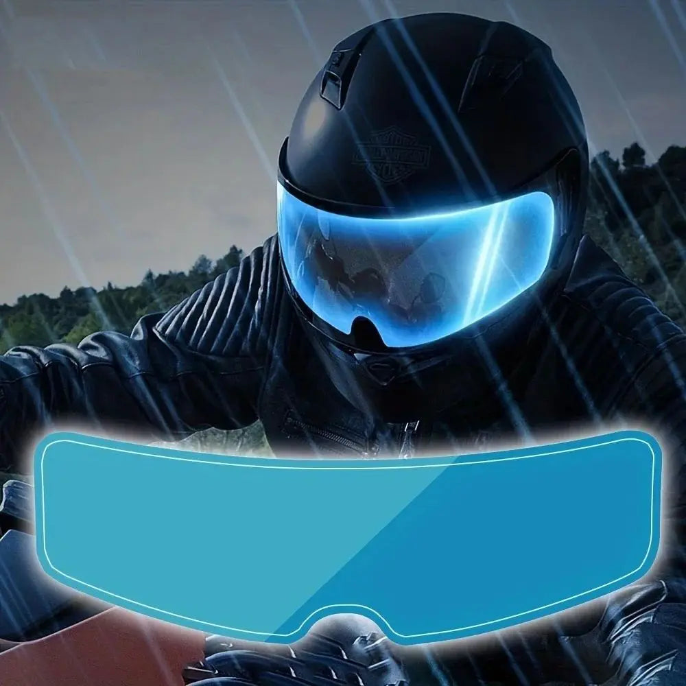 Universal Fit Motorcycle Helmet Patch Clear Nano Coating Helmet Lens Sticker Rainproof Helmet Anti-fog Film Helmet Accessories