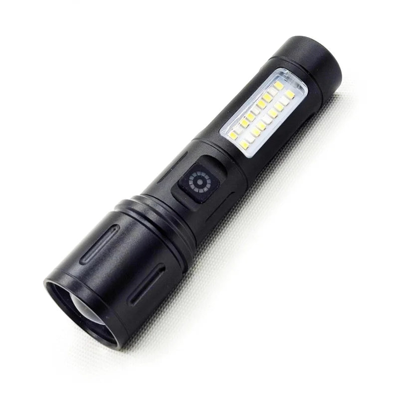 White Laser Long-Range Flashlight Aluminum Alloy High-Intensity Zoom Lighting Torch Multi-Functional Work Light