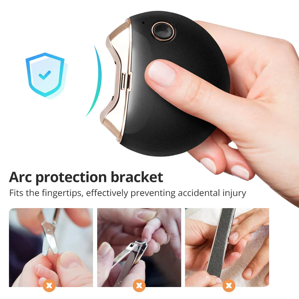 Electric Nail Clipper Automatic Nail Clipper Trimmer Cutter Nail Scissors Low Noise Anti-Splash Nail Machine Manicure Machine