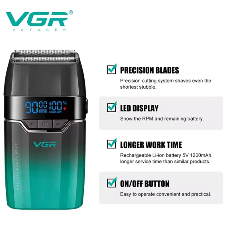 VGR 003 Clipper 906 Hair Cutting Machine High Quality 308 Hair Clipper Professional Set Vgr 003 9000 Rpm 45