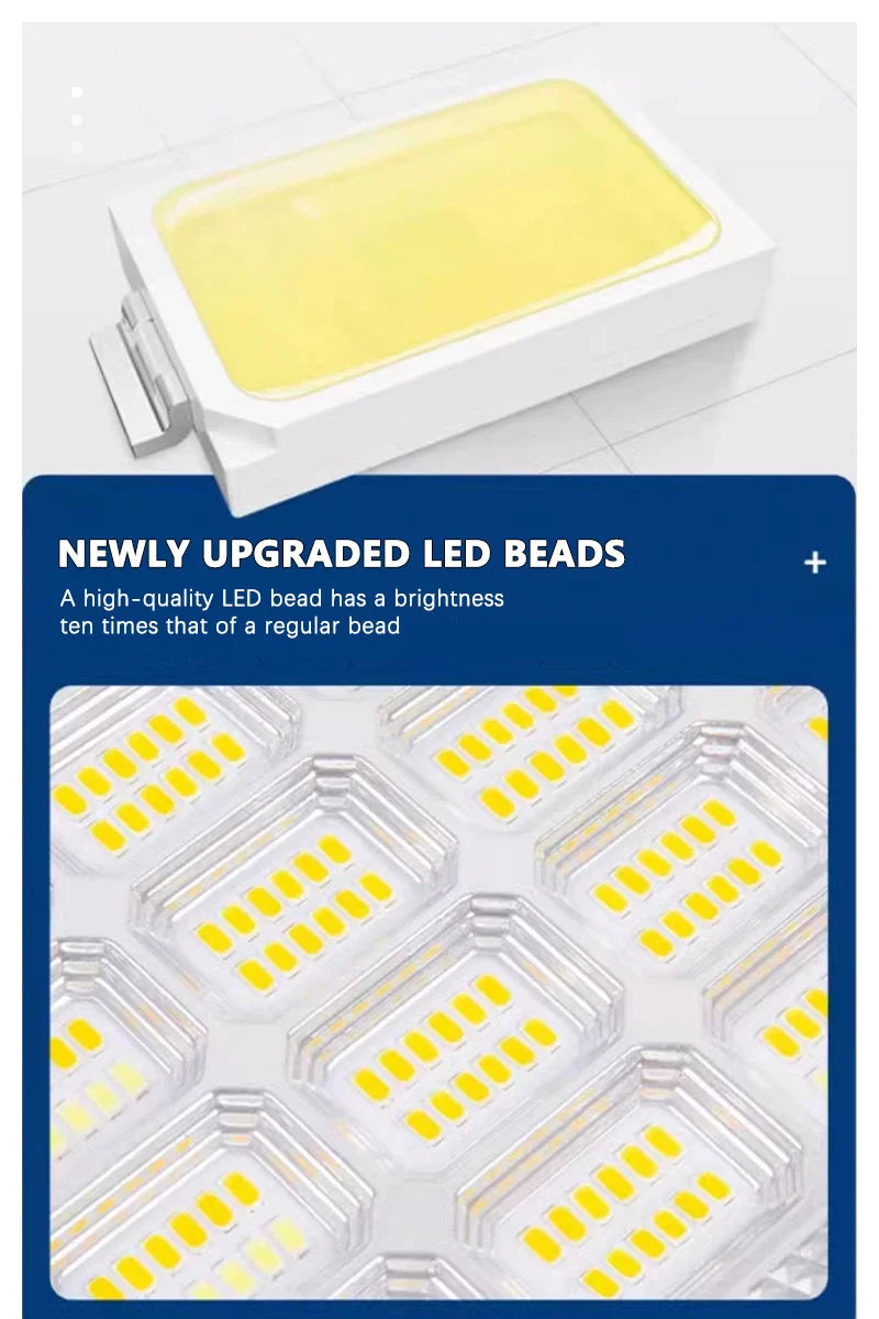 LED Solar Floodlight Outdoor IP66 Waterproof USB Rechargeable Magnet Strong Light Portable Camping Tent Fishing Light Work Light