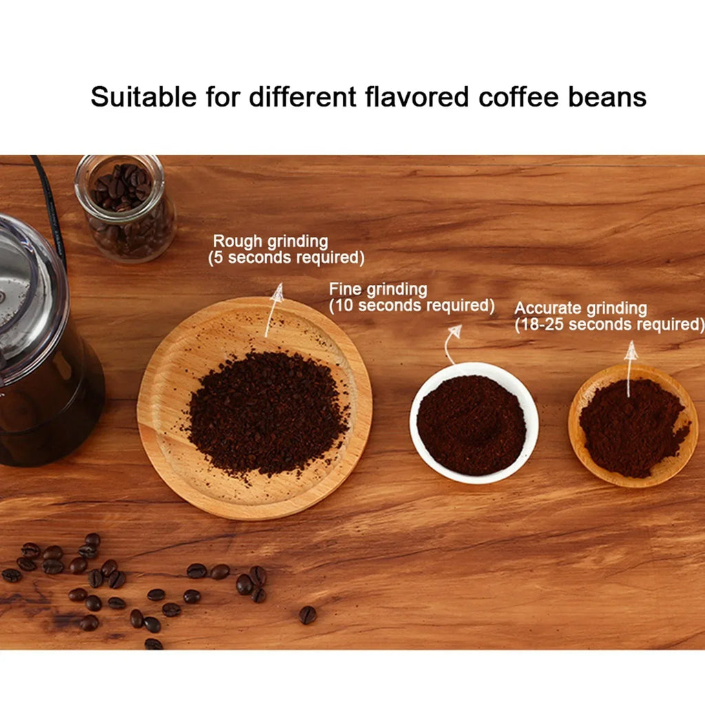 Household Electric Stainless Steel Grinding Milling Machine Coffee Bean Spice Grinder