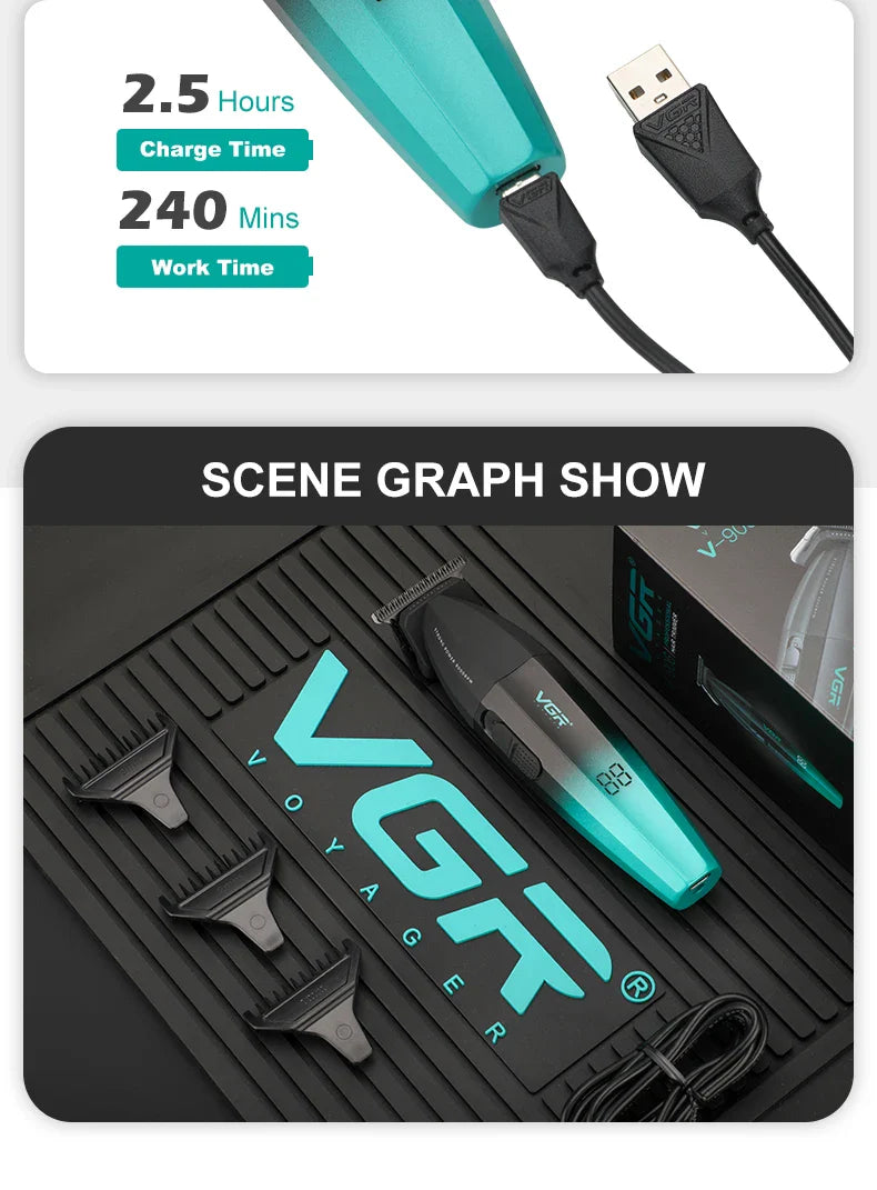 VGR 003 Clipper 906 Hair Cutting Machine High Quality 308 Hair Clipper Professional Set Vgr 003 9000 Rpm 45