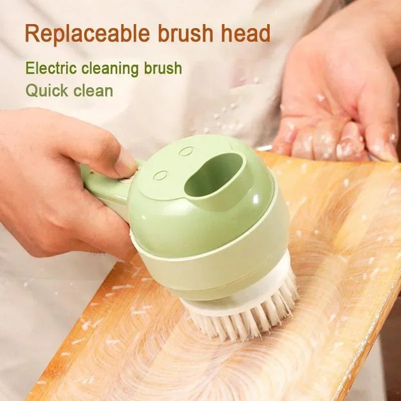 4 In 1 Portable Handheld Electric Vegetable Slicer USB Rechargeable Food Processor Garlic Chili Celery Chopper Kitchen Tools
