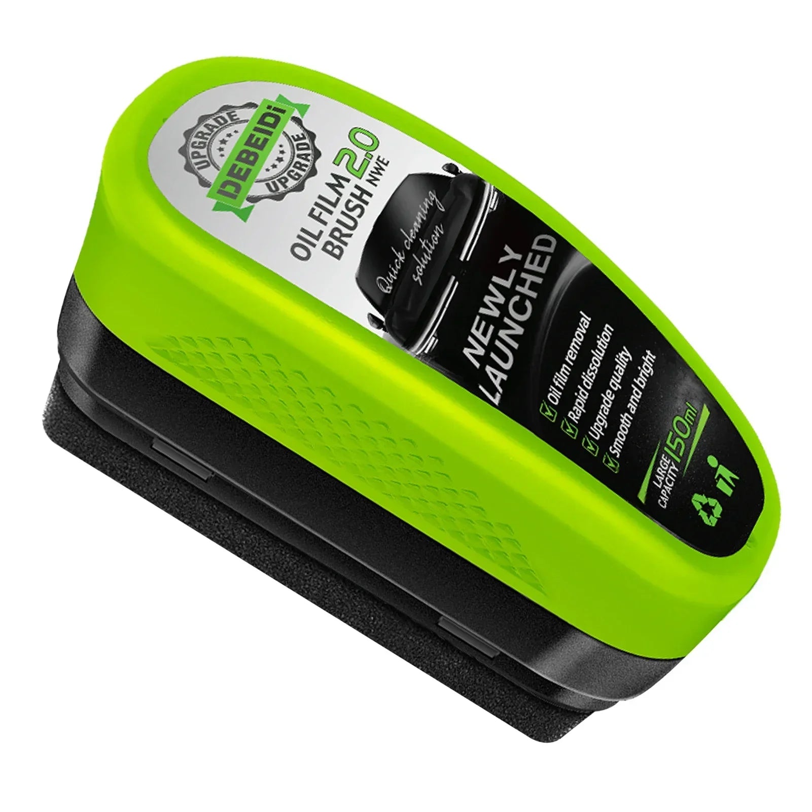 1pcs Automotive Car Oil Film Cleaning Brush,150ml Glass Oil Film Remover for Car Window,Windshield Brush For Car Care