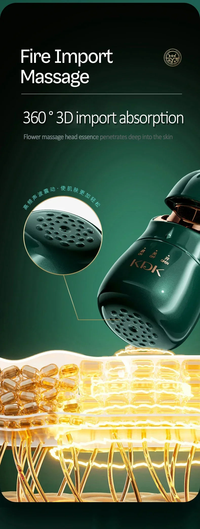 3-in-1 EMS Facial Lifting Device - Skin Tightening Wrinkle Reduction & Anti-Aging for Neck/Eye/Face Care Massage Roller