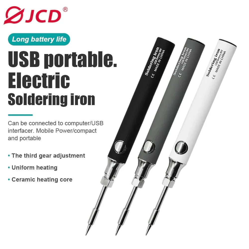 USB Soldering Iron Wireless Charging Electric Solder Iron 5V 8W Fast Charging Lithium Rechargeable Portable Repair Welding Tools