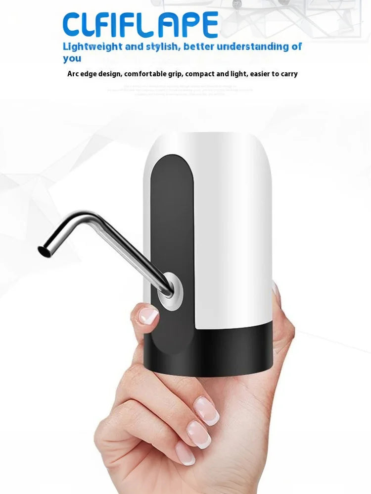 USB Rechargeable Water Bottle Pump 5 Gallon Water Bottle Dispenser Camping Portable Electric Water Dispenser Reusable