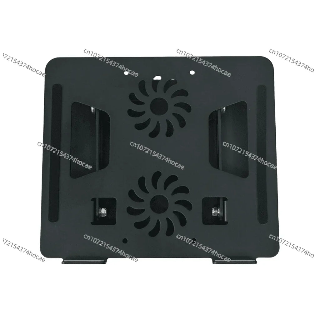 Metal Adjustable Laptop Holder 360 Degree Rotating Laptop Cooling Holder Foldable Laptop Lifter Holder with Dual Fans