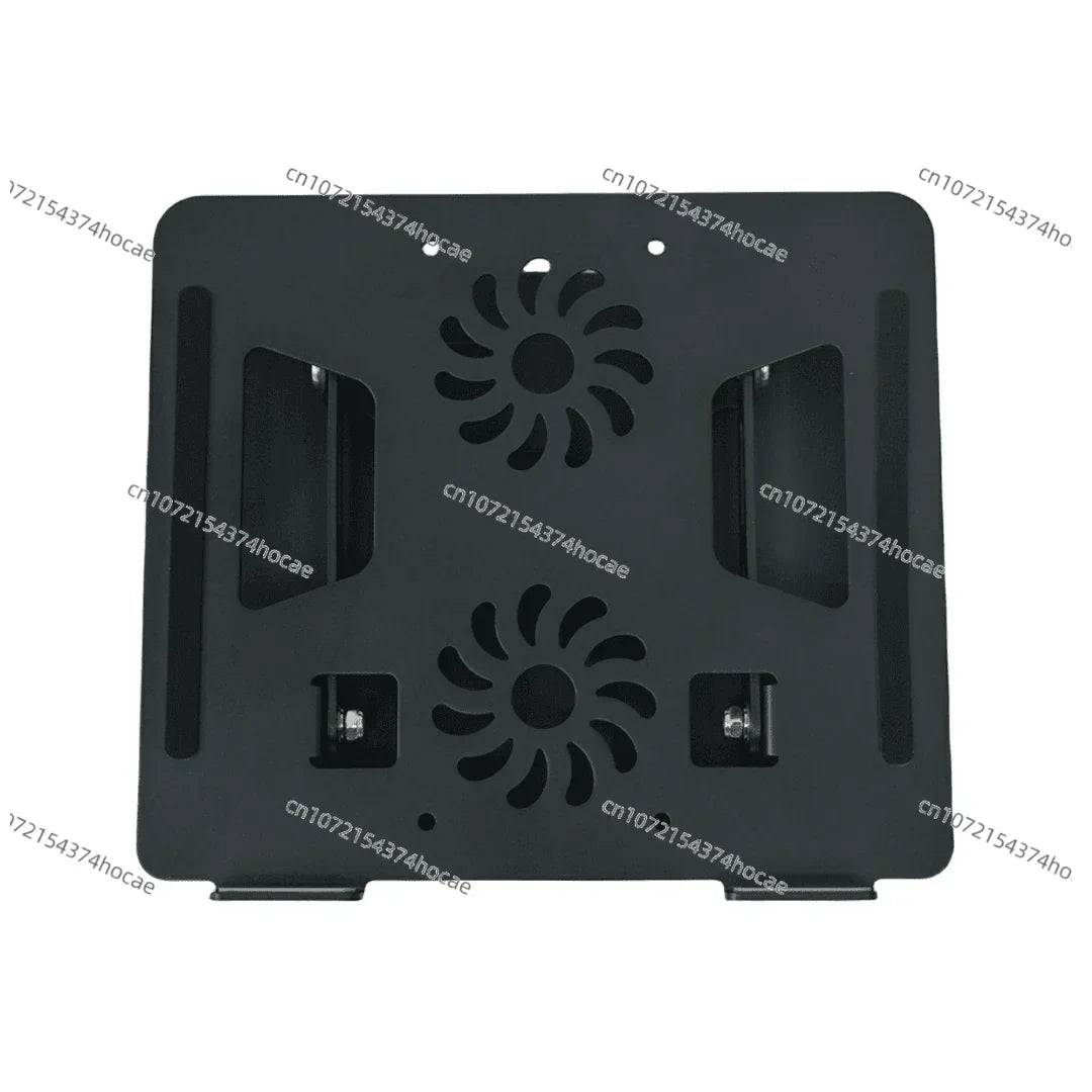 Metal Adjustable Laptop Holder 360 Degree Rotating Laptop Cooling Holder Foldable Laptop Lifter Holder with Dual Fans