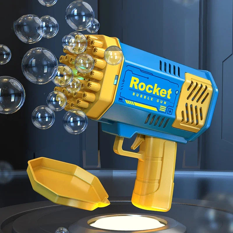 69 Hole Rocket Launcher Handheld Portable Electric Automatic Bubble Gun for Boys and Girls （Without Bubble Water）