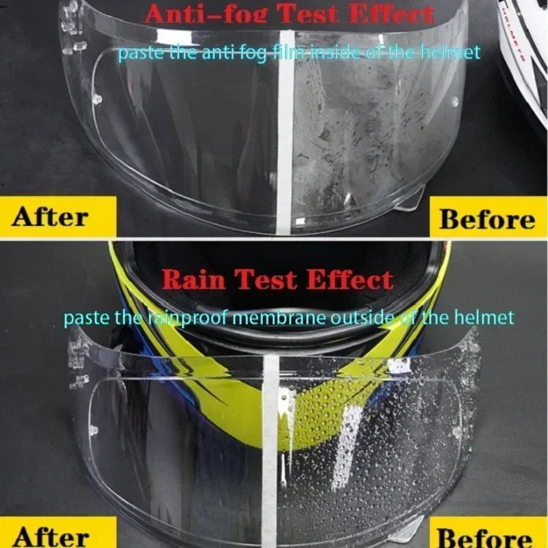 Motorcycle Helmet Rainproof Anti-fog Film Durable Nano For Helmet Motorcycle Full Face Pinlock Axxis Helmet